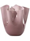 Venini Fazzoletto Vase (13.5cm X 13.5cm) In Rosa