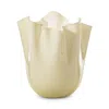 Venini Fazzoletto Vase 42 Oz. In Yellow