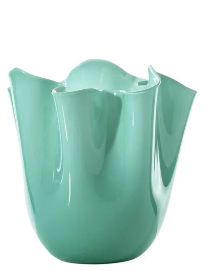 Venini Fazzoletto Vases Green