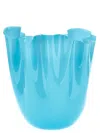 Venini Fazzoletto Vases Light Blue In Blue
