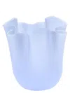 Venini Fazzoletto Vases Light Blue In Blue