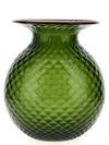Venini Fiori Balloton Vases Green In Green