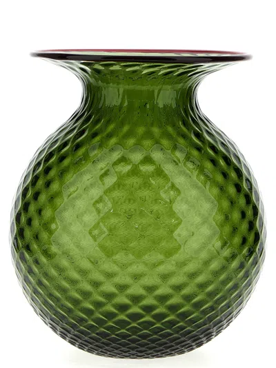 Venini Fiori Balloton Vases Green