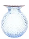 Venini Fiori Balloton Vases Light Blue In Blue