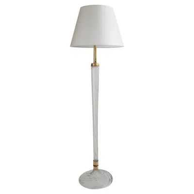 Pre-owned Venini Floor Lamp Model N° 529 Attributed To Carlo Scarpa, 1942 In Transparent