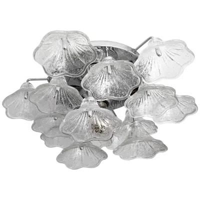 Pre-owned Venini Flush Mounth Lamp In Style Of  In Transparent