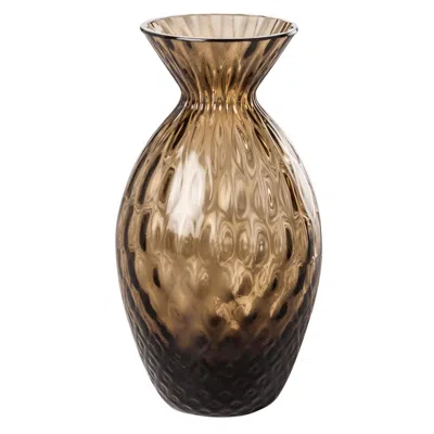 Pre-owned Venini Gemme Glass Vase In Tea By  In Brown