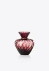 Venini Gemme Glass Vase In Purple