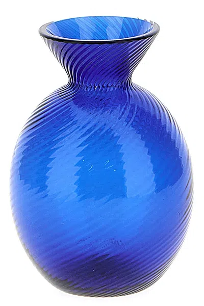 Venini 'gemme' Vase In Blue