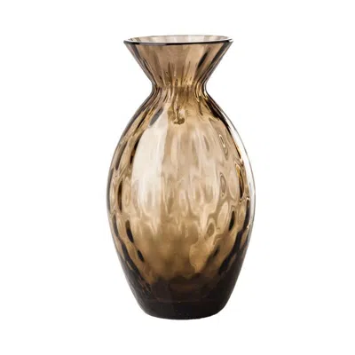 Pre-owned Venini Gemme Vase In Grass Grey Balloton Blown Glass By  In Green