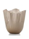 Venini Giacomo Vase In Neutrals