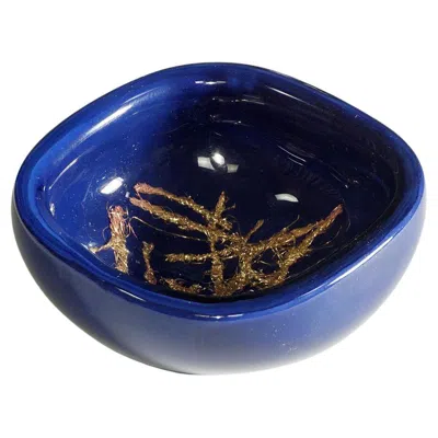 Pre-owned Venini Giade Bowl By Tony Zuccheri For , Murano, 1964 In Purple