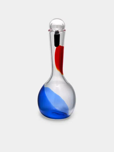 Venini Gio Ponti Pezzente Hand-blown Murano Glass Decanter  Abask Luxury Gift In Multi