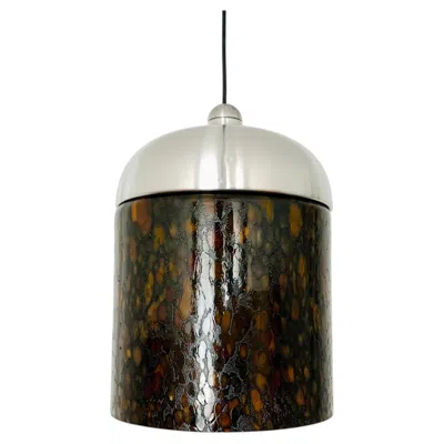 Pre-owned Venini Glass Pendant Lamp By Peill And Putzler In Black