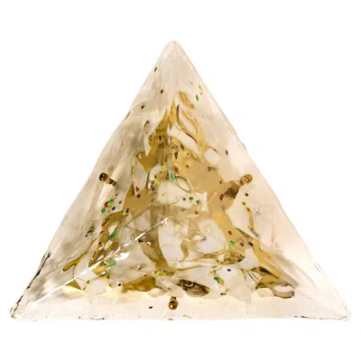 Pre-owned Venini Gold-plated Piramide  Flushmounts, 1970s, Italy In Sand