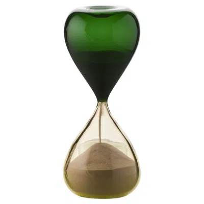 Pre-owned Venini Hourglass 420.06 Glass Hourglass Pagliesco & Apple Green - Damiani