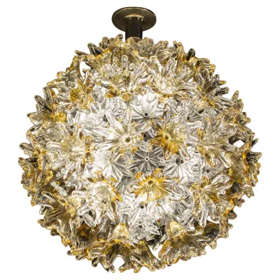 Pre-owned Venini Iconic  Esprit Chandelier, 1970 In Sand