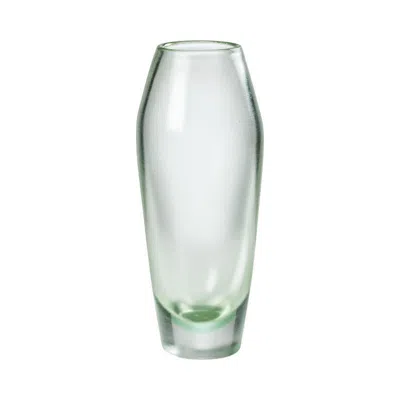Pre-owned Venini Incisi Glass Vase In Acerbo By  In Transparent