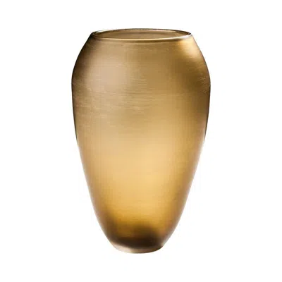 Pre-owned Venini Incisi Glass Vase In Bronze By  In Brown