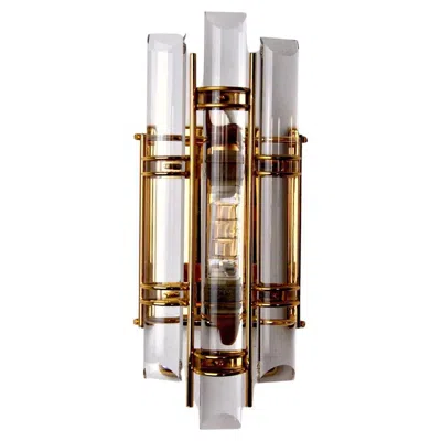 Pre-owned Venini Italian Hollywood Regency Wall Light From , 1970 In Sand