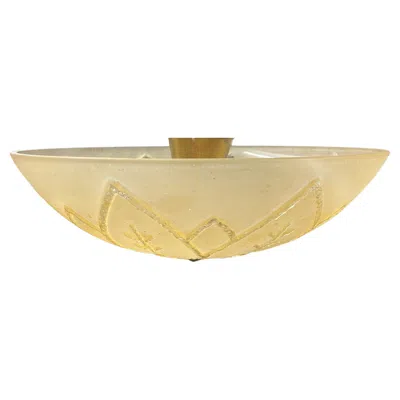 Pre-owned Venini Italien Battuto Ceiling Lamp In Sand