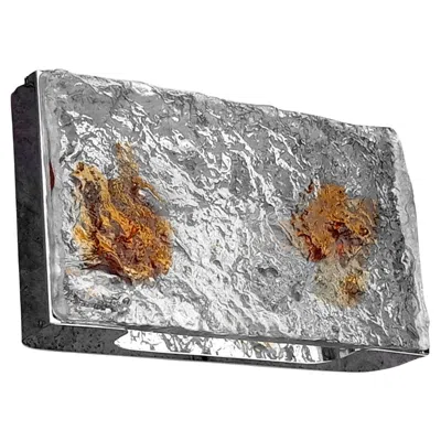 Pre-owned Venini # Italy Wall Lamp #stone #zuccheri Design Years '70 Sconce Acid Glass In Transparent