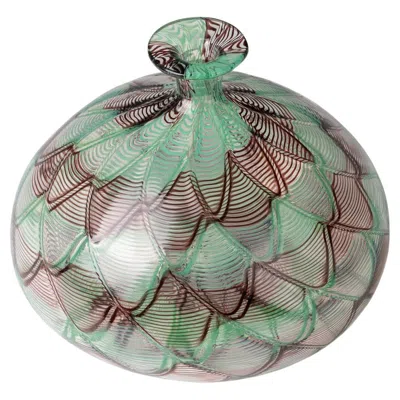 Pre-owned Venini James Carpenter  Zanfirico Vase, Murano Glass, 1982 In Clear