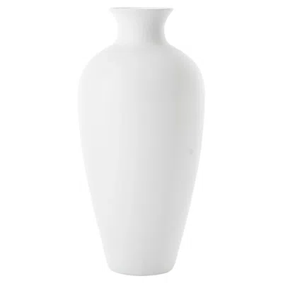 Pre-owned Venini Labuan 706.01 Lattimo - Glass Vase - Damiani In Transparent