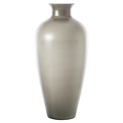 Pre-owned Venini Labuan 706.01 Taupe - Glass Vase - Damiani In Brown