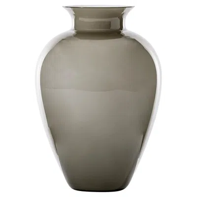 Pre-owned Venini Labuan 706.62 Large Taupe - Glass Vase - Damiani In Brown