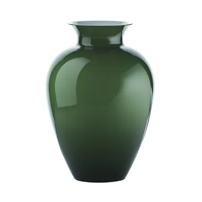 Pre-owned Venini Labuan Small Glass Vase In Apple Green By