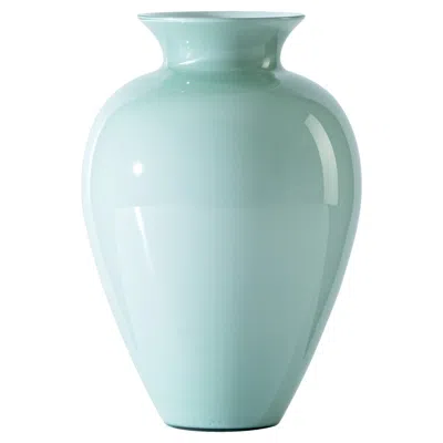 Pre-owned Venini Labuan Small Glass Vase In Rio Green By
