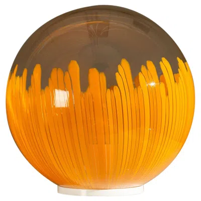 Pre-owned Venini Lamp 831 In Orange By Ludovico Diaz De Santillana For , Italy 1960s