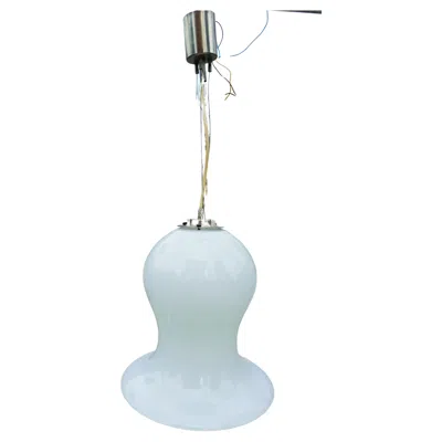 Pre-owned Venini Lampadario A Sospensione Stile  Nason Mazzega In Blue
