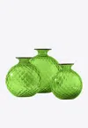 Venini Large Monofiore Balloton Vase In Green