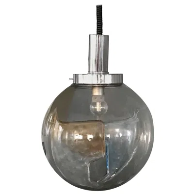 Pre-owned Venini Large Pendant Light By Toni Zuccheri For , Circa 1960 In Murano Glass In Transparent