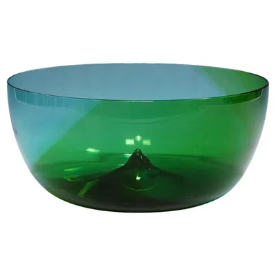 Pre-owned Venini Large  Bowl 'coreano', Designed By Tapio Wirkkala In 1966 In Blue