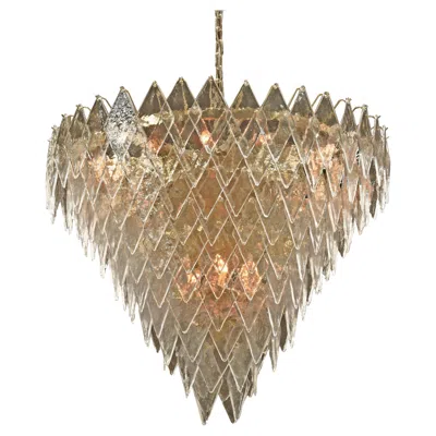 Pre-owned Venini Magical Murano! Unique Vintage ‘diamante' Chandelier In Brown