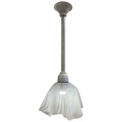Pre-owned Venini Mcm "fazzoletto" Chandelier In "zanfirico" Glass By Fulvio Bianconi For  In Transparent