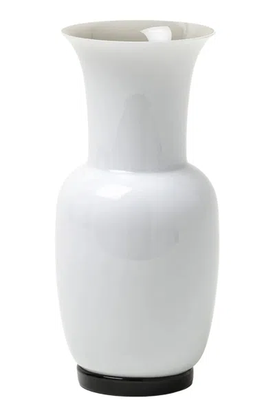 Venini Medium 'opalino' Vase In White