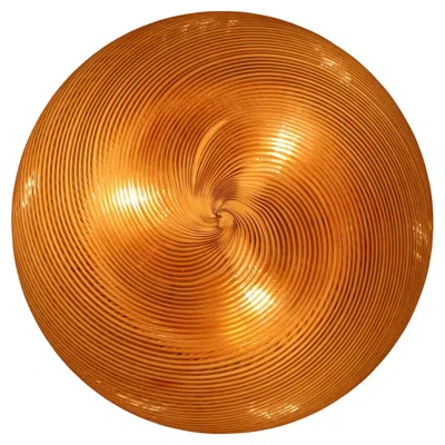 Pre-owned Venini Mid-century Modern Murano Glass "filigrana" Wall Light Sconce  Italy 1950 In Orange