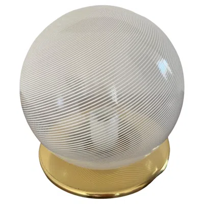 Pre-owned Venini Mid-century Modern Table Lamp Attributed To , Murano, Circa 1970 In Transparent