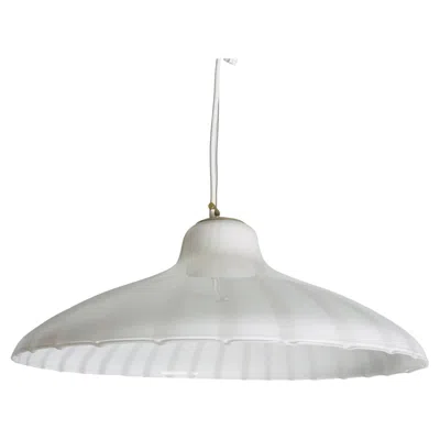 Pre-owned Venini Mid-century Murano Glass Ceiling Lamp In The Style Of , Italy, 1960s In Transparent