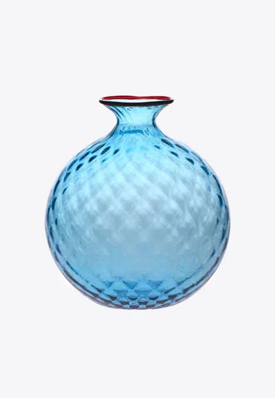 Venini Monofiore Balloton Large Vase In Blue