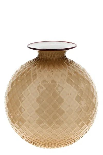 Venini 'monofiore Balloton' Pot Âœ€ 21,5 Cm In Sand