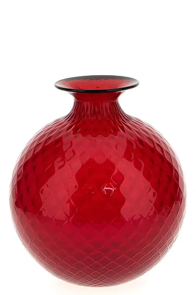 Venini 'monofiore Balloton' Vase In Red
