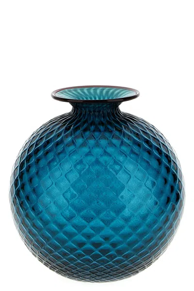 Venini 'monofiore Balloton' Vase In Blue