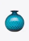 Venini Monofiore Balloton Vase In Blue