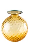 Venini 'monofiore Balloton' Vase In Yellow