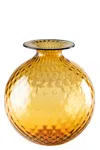 Venini 'monofiore Balloton' Vase In Yellow